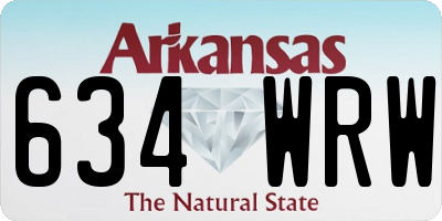 AR license plate 634WRW