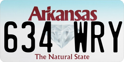 AR license plate 634WRY