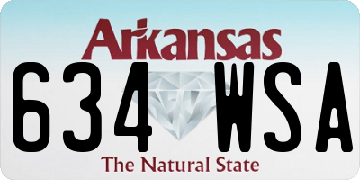 AR license plate 634WSA