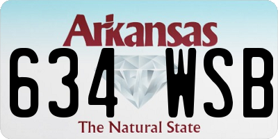 AR license plate 634WSB