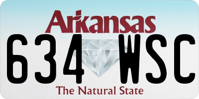 AR license plate 634WSC