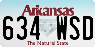 AR license plate 634WSD
