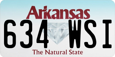 AR license plate 634WSI