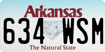 AR license plate 634WSM