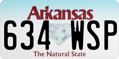 AR license plate 634WSP