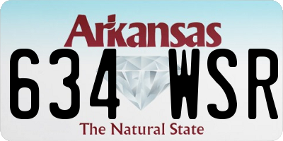 AR license plate 634WSR