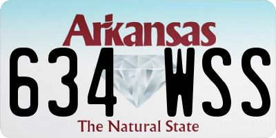 AR license plate 634WSS