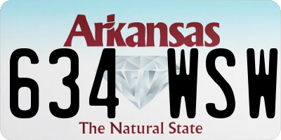 AR license plate 634WSW