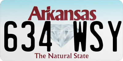AR license plate 634WSY