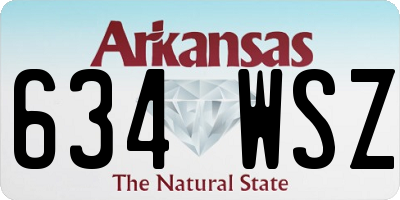 AR license plate 634WSZ