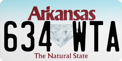 AR license plate 634WTA