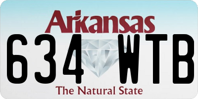 AR license plate 634WTB
