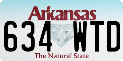 AR license plate 634WTD