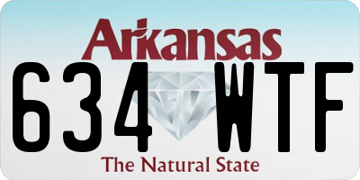 AR license plate 634WTF