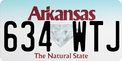 AR license plate 634WTJ