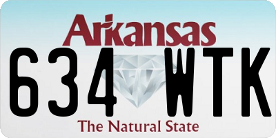 AR license plate 634WTK