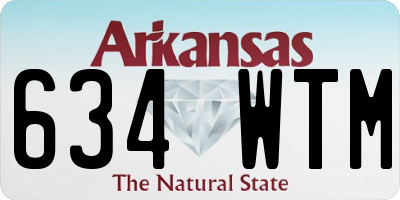 AR license plate 634WTM