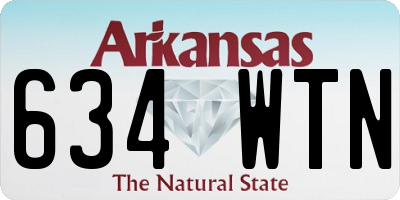 AR license plate 634WTN