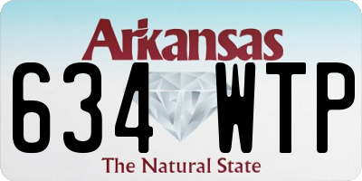 AR license plate 634WTP