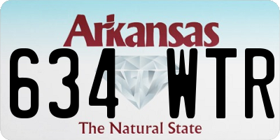 AR license plate 634WTR