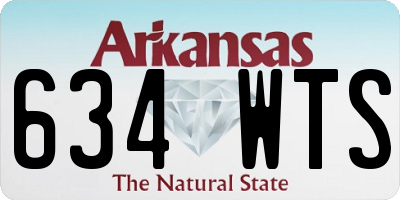 AR license plate 634WTS