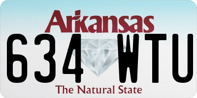 AR license plate 634WTU
