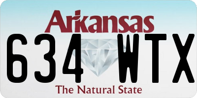AR license plate 634WTX
