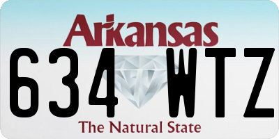 AR license plate 634WTZ