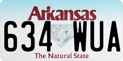 AR license plate 634WUA