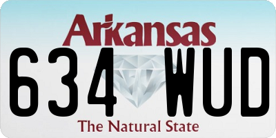 AR license plate 634WUD