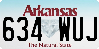 AR license plate 634WUJ