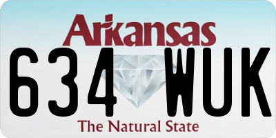 AR license plate 634WUK