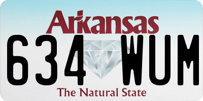 AR license plate 634WUM