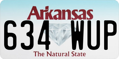 AR license plate 634WUP