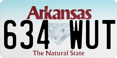 AR license plate 634WUT