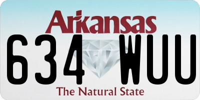AR license plate 634WUU