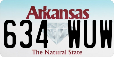 AR license plate 634WUW