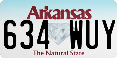 AR license plate 634WUY