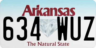 AR license plate 634WUZ