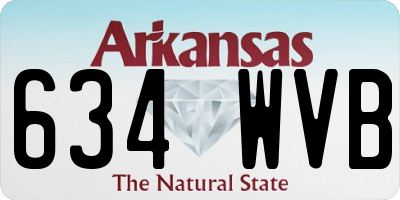 AR license plate 634WVB