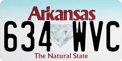 AR license plate 634WVC