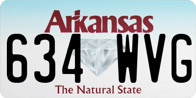 AR license plate 634WVG