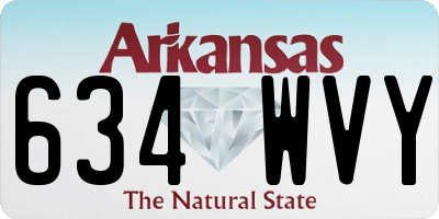 AR license plate 634WVY