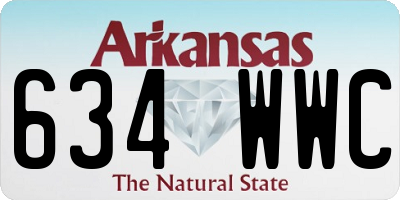 AR license plate 634WWC