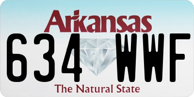 AR license plate 634WWF