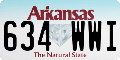 AR license plate 634WWI