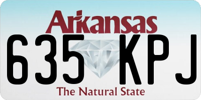 AR license plate 635KPJ