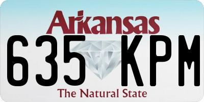 AR license plate 635KPM