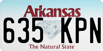 AR license plate 635KPN