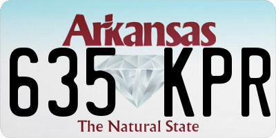 AR license plate 635KPR